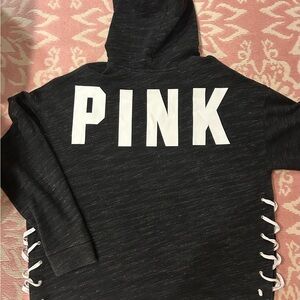 Victoria's Secret PINK Black and White Hoodie